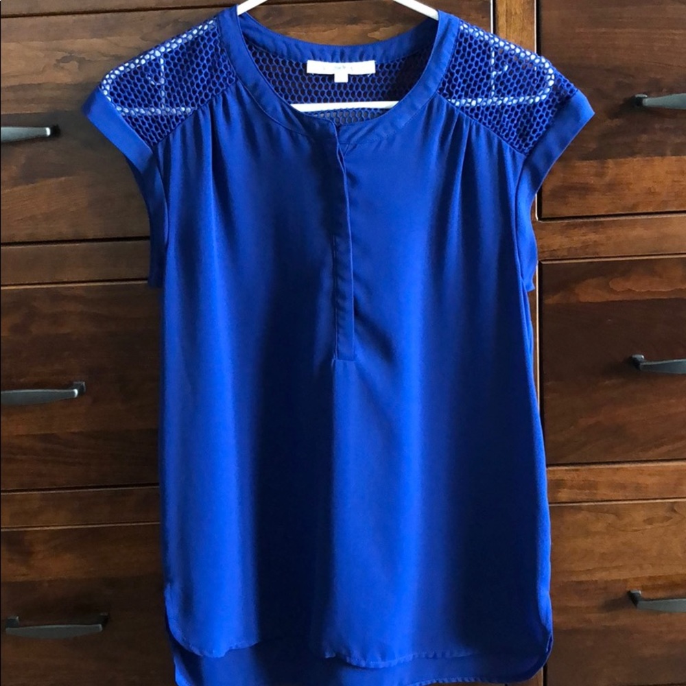 Royal blue blouse XS